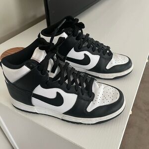 Nike Black and White High-Top Sneakers